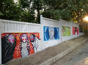 (ФОТО) Центр Комрата украшен граффити в рамках конкурса "Pro-Europa"